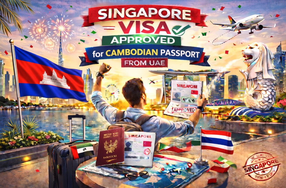 Singapore Visa for Cambodian Passport from UAE
