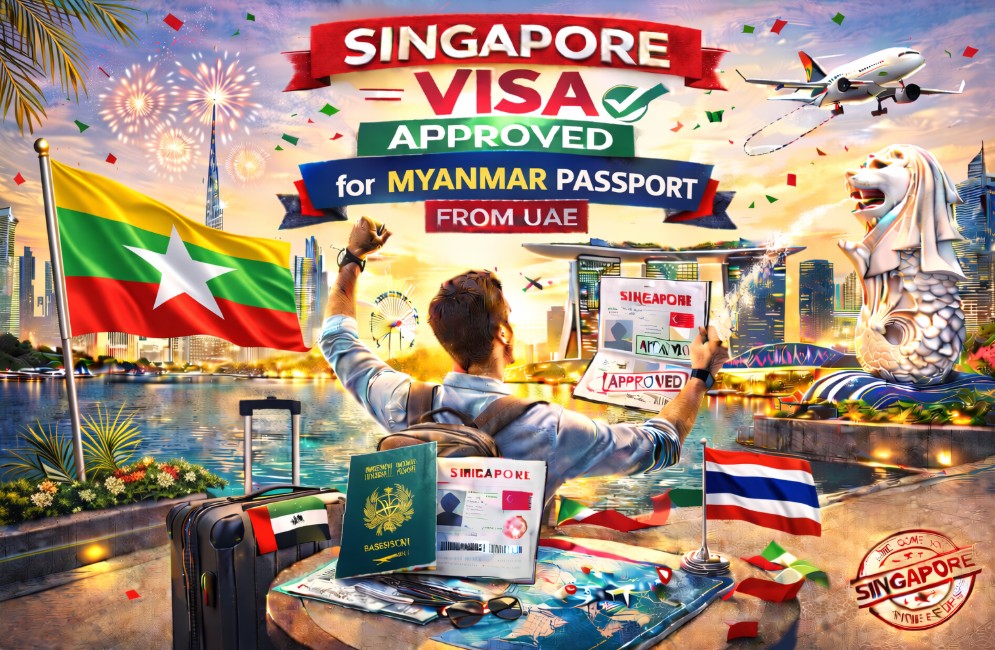 singapore visa for myanmar passport from uae