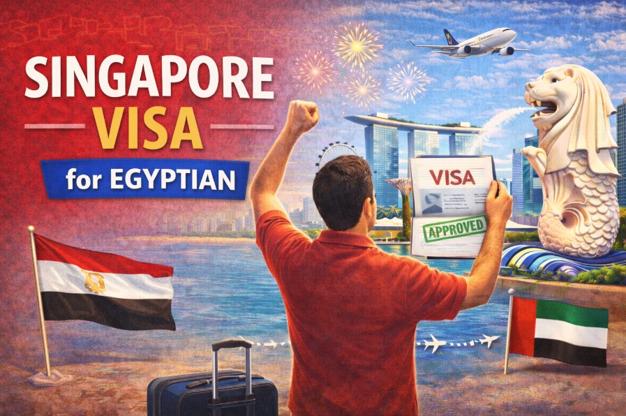 singapore visa for egyptian passport from uae