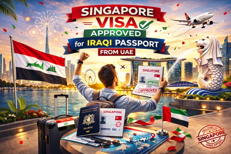 Singapore Visa for Iraqi Passport from UAE