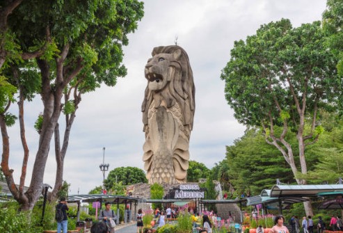 singapore lion statue