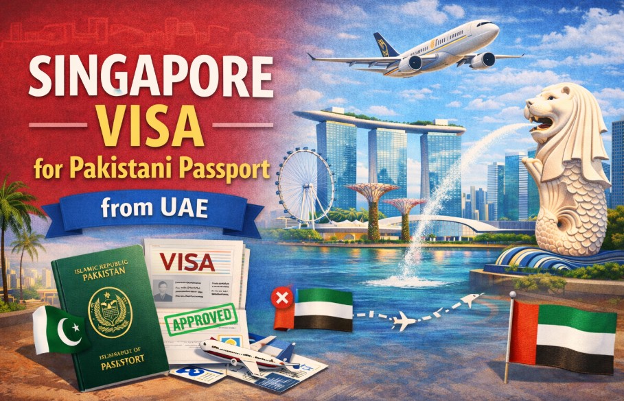 Singapore visa for Pakistani passport from UAE