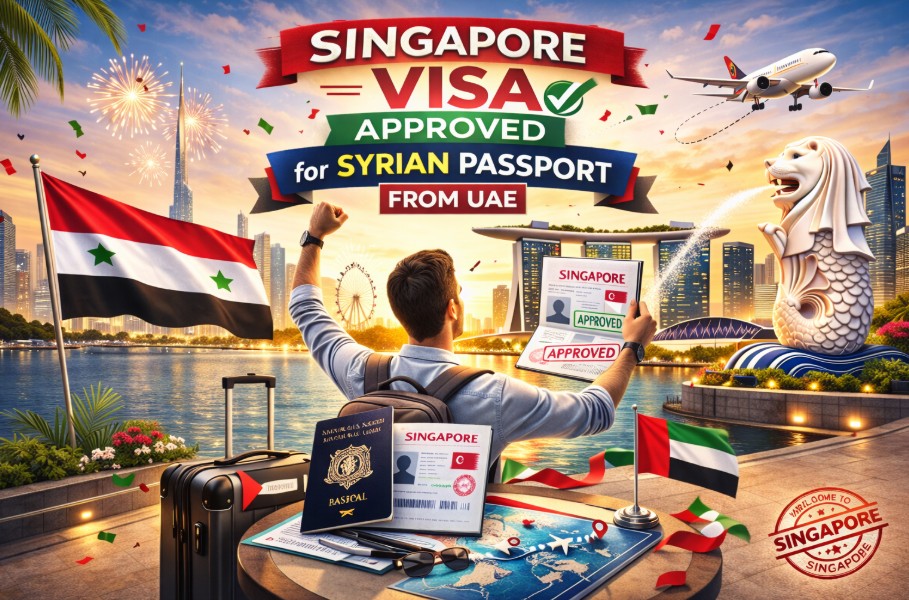 Singapore Visa for Syrian Passport from UAE