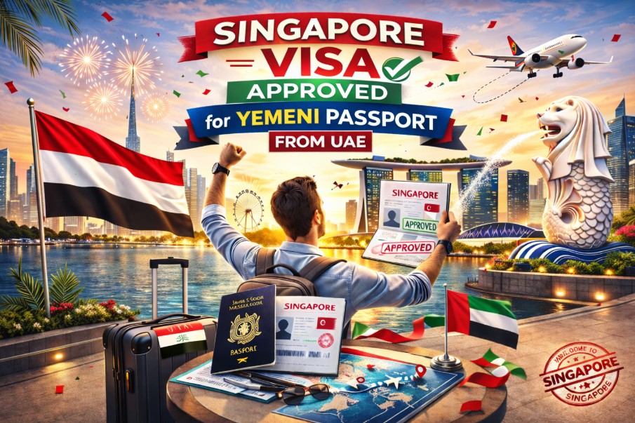 singapore visa for yemeni passport from uae
